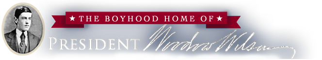 boyhood home of president woodrow wilson logo